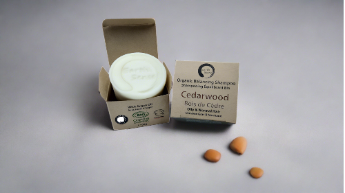 Organic Certified Balancing Solid Shampoo - Cedarwood - Oily & All Hair Types 60g-0