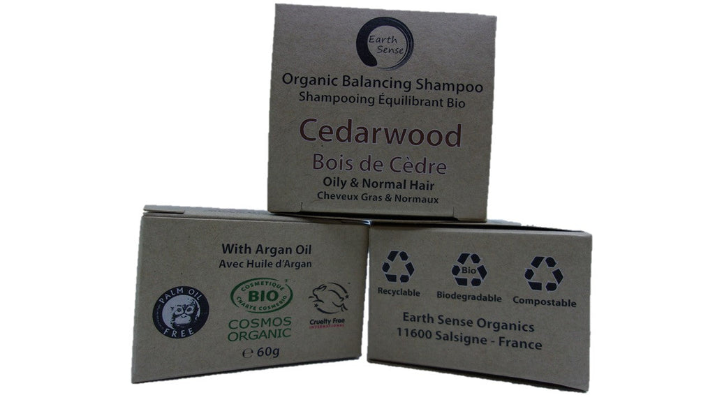 Organic Certified Balancing Solid Shampoo - Cedarwood - Oily & All Hair Types 60g-4
